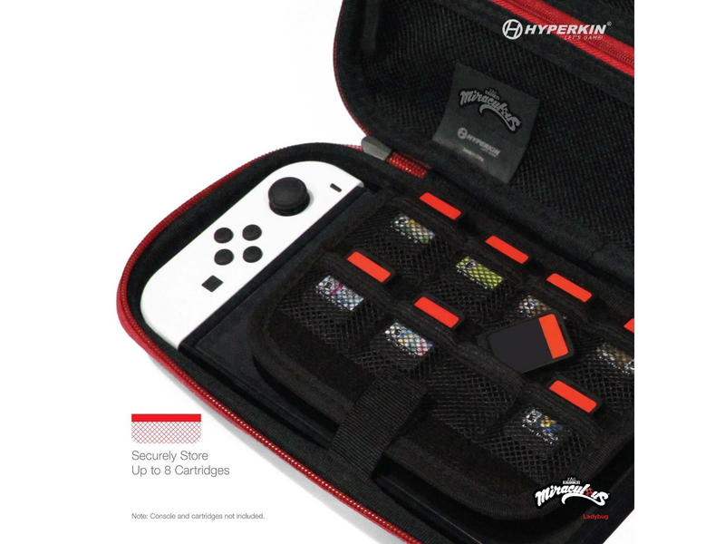 Hyperkin Official Miraculous EVA Hard Shell Carrying Case - Miscellaneous Bag - Nintendo Switch