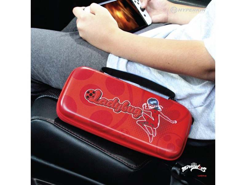 Hyperkin Official Miraculous EVA Hard Shell Carrying Case - Miscellaneous Bag - Nintendo Switch