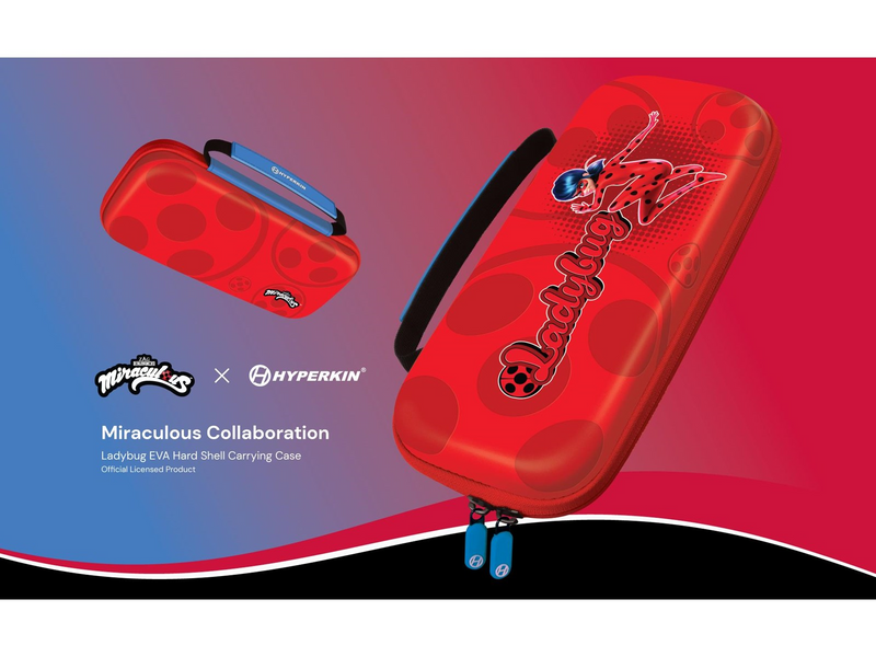 Hyperkin Official Miraculous EVA Hard Shell Carrying Case - Miscellaneous Bag - Nintendo Switch