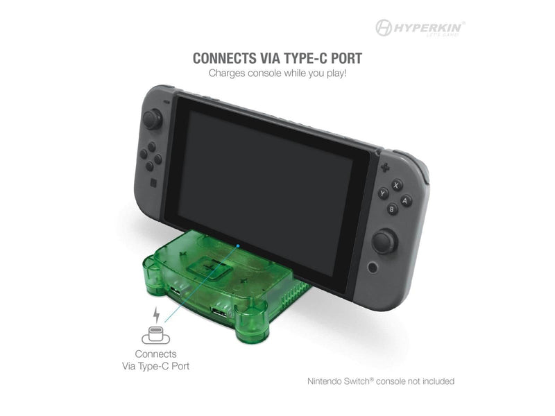 Hyperkin RetroN S64 Console Dock - Lime Green - Wired - Nintendo Switch