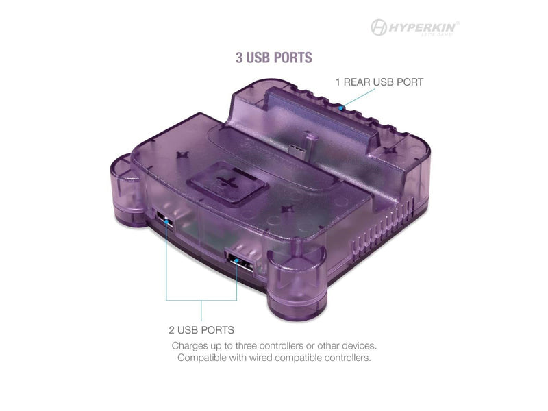 Hyperkin RetroN S64 Console Dock - Purple - Wired - Nintendo Switch