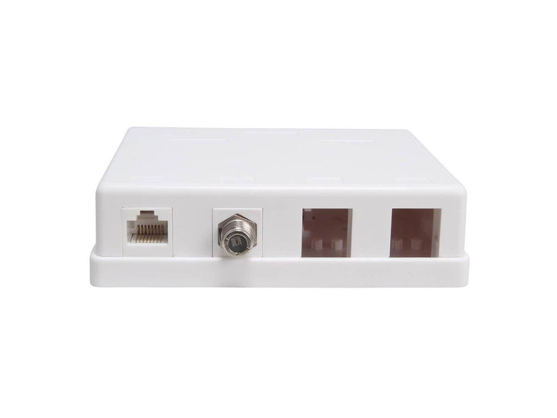 Triax Outlet box Keystone CAT6 UTP CAT6 UTP 4 ports
