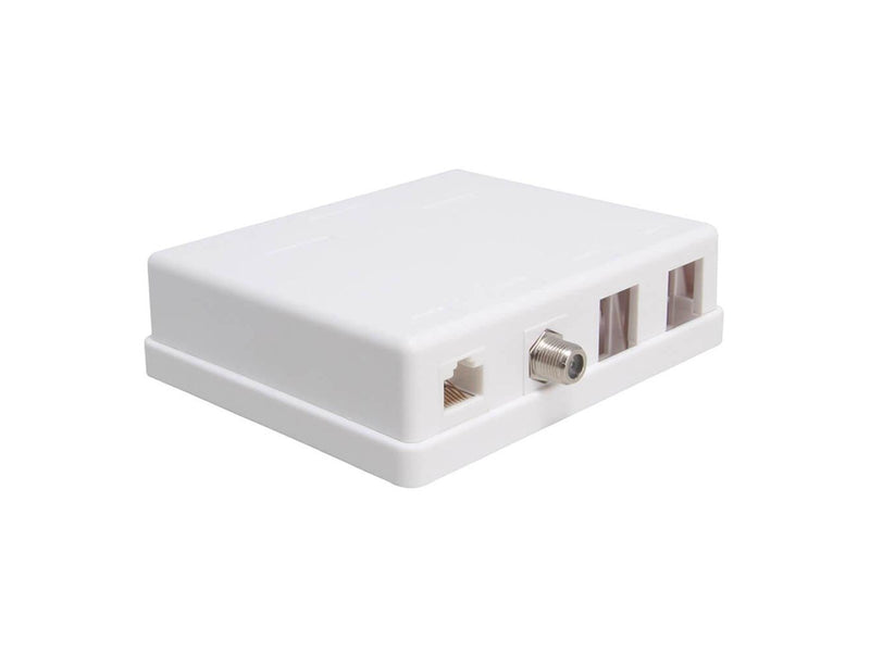 Triax Outlet box Keystone CAT6 UTP CAT6 UTP 4 ports