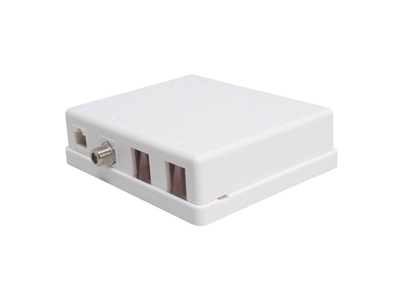 Triax Outlet box Keystone CAT6 UTP CAT6 UTP 4 ports