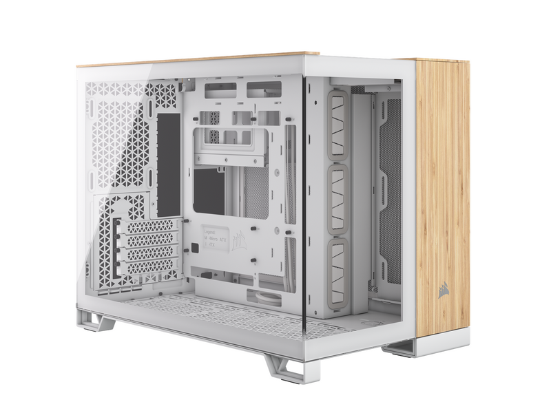 Corsair 2500X - White/Bamboo - Gehäuse - Miditower