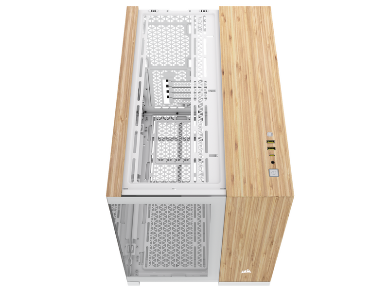 Corsair 2500X - White/Bamboo - Gehäuse - Miditower