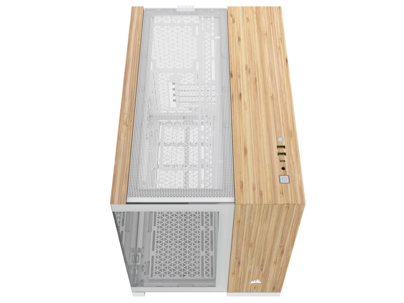 Corsair 2500X - White/Bamboo - Gehäuse - Miditower