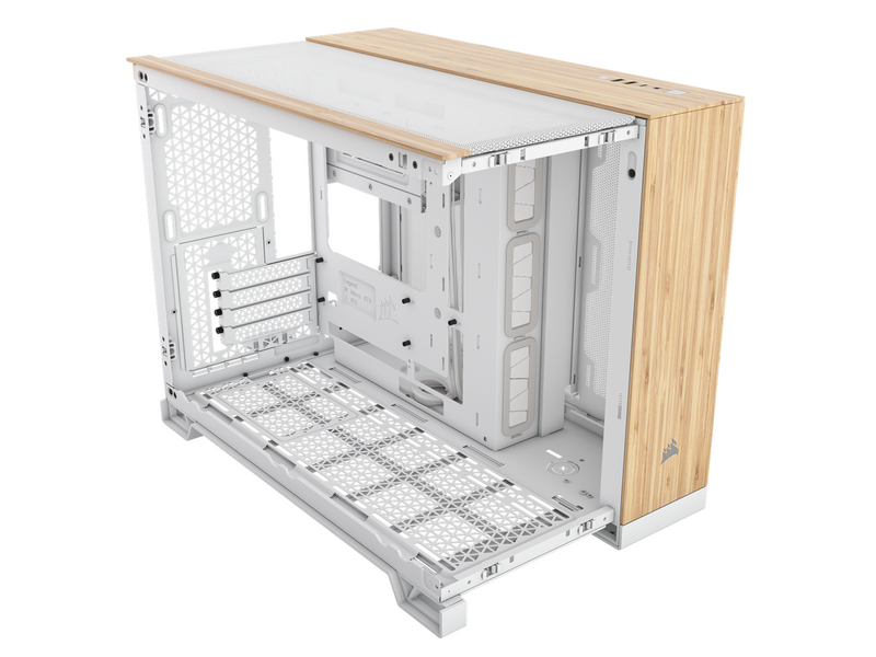 Corsair 2500X - White/Bamboo - Gehäuse - Miditower