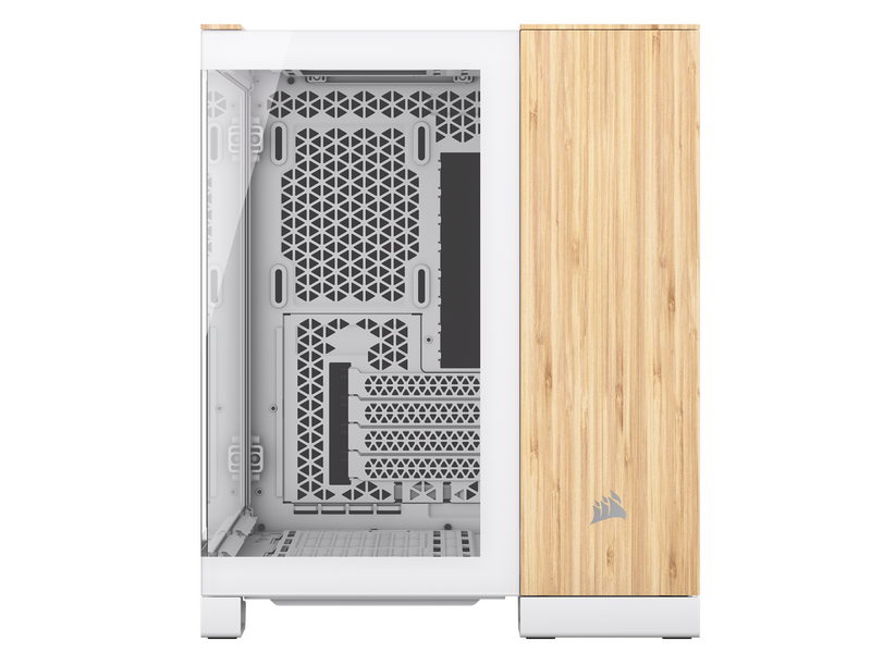Corsair 2500X - White/Bamboo - Gehäuse - Miditower