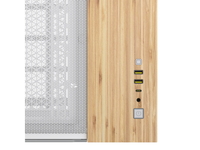 Corsair 2500X - White/Bamboo - Gehäuse - Miditower