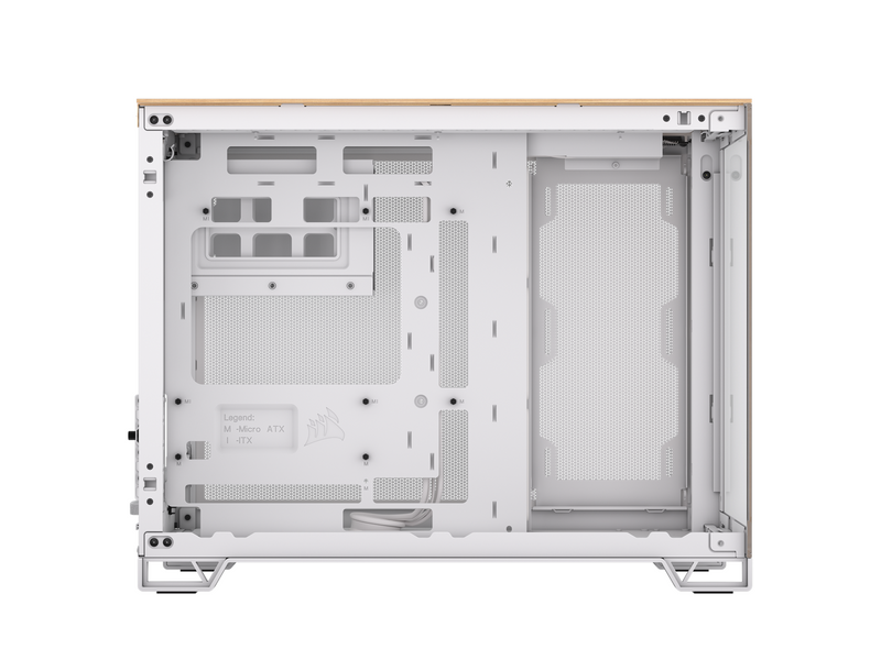 Corsair 2500X - White/Bamboo - Gehäuse - Miditower