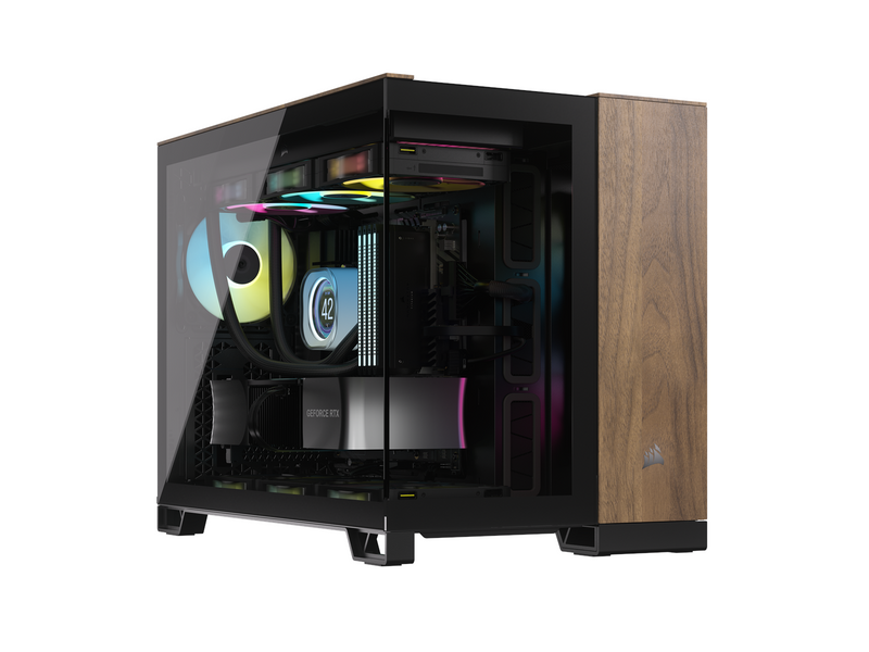 Corsair 2500x - Black/Walnut - Gehäuse - Miditower