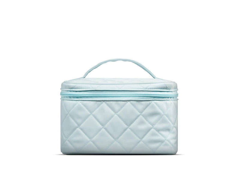 Gillian Jones Beauty Box in quilted nylon Blue
