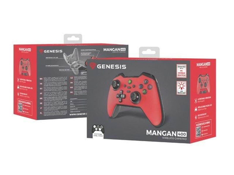 Genesis Mangan 400 - gamepad - wireless wired - Bluetooth - Wired Controller - Android