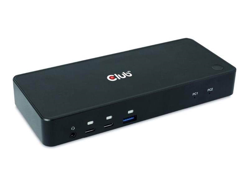 Club 3D CSV-1585 - docking station - USB-C x 2 - HDMI DP - 1GbE