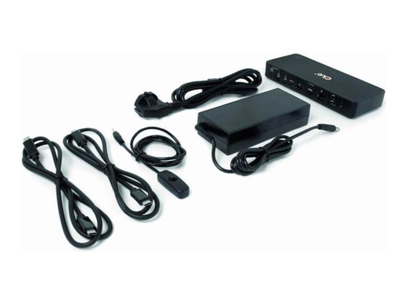 Club 3D CSV-1585 - docking station - USB-C x 2 - HDMI DP - 1GbE