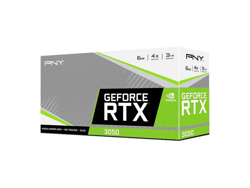 PNY GeForce RTX 3050 VERTO Dual Fan Edition - 6GB GDDR6 RAM - Grafikkarte