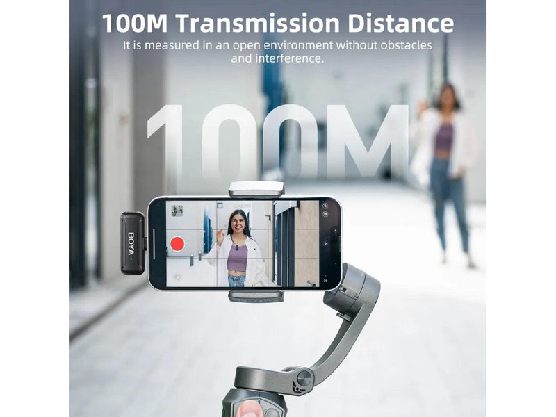 BOYA Wireless 2.4GHz Microphone x2 BY-WM3T-M2 3.5mm TRS