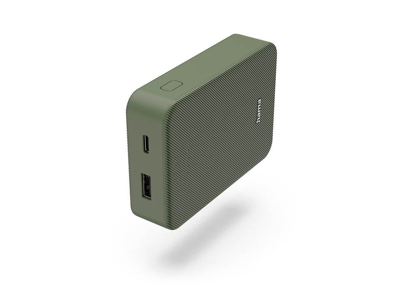 Hama Powerbank Colour 10 10000mAh USB-C+USB-A Green Powerbank (Akku) - Grün - 10000 mAh