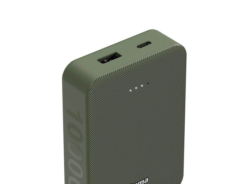 Hama Powerbank Colour 10 10000mAh USB-C+USB-A Green Powerbank (Akku) - Grün - 10000 mAh