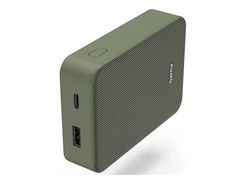 Hama Powerbank Colour 10 10000mAh USB-C+USB-A Green Powerbank (Akku) - Grün - 10000 mAh