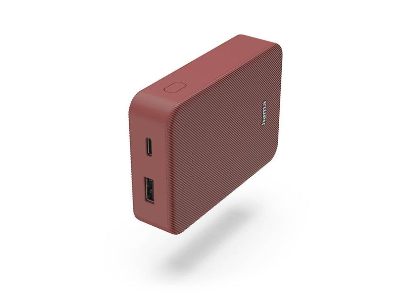 Hama Powerbank Colour 10 10000mAh USB-C+USB-A Red Powerbank (Akku) - Rot - 10000 mAh