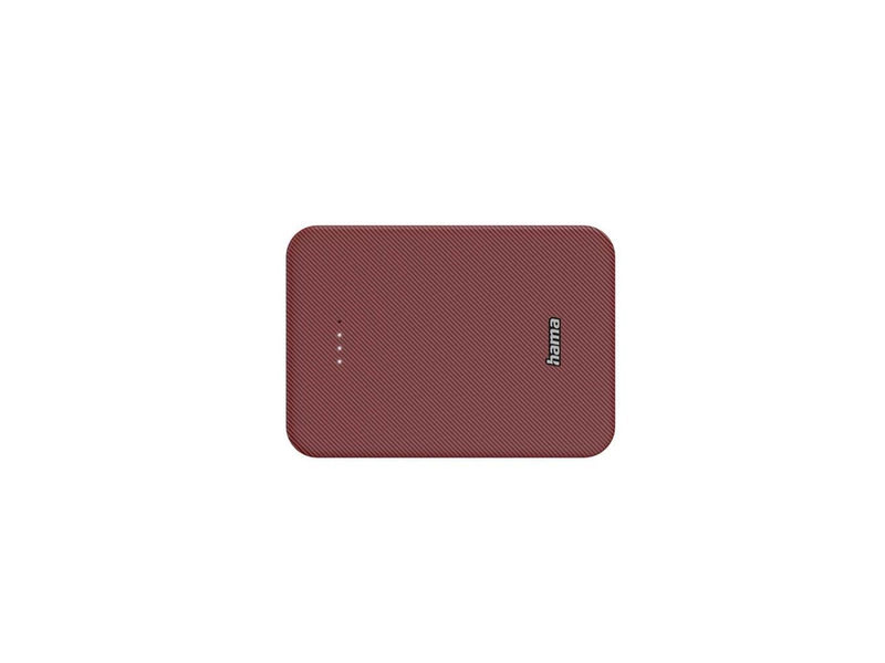 Hama Powerbank Colour 10 10000mAh USB-C+USB-A Red Powerbank (Akku) - Rot - 10000 mAh