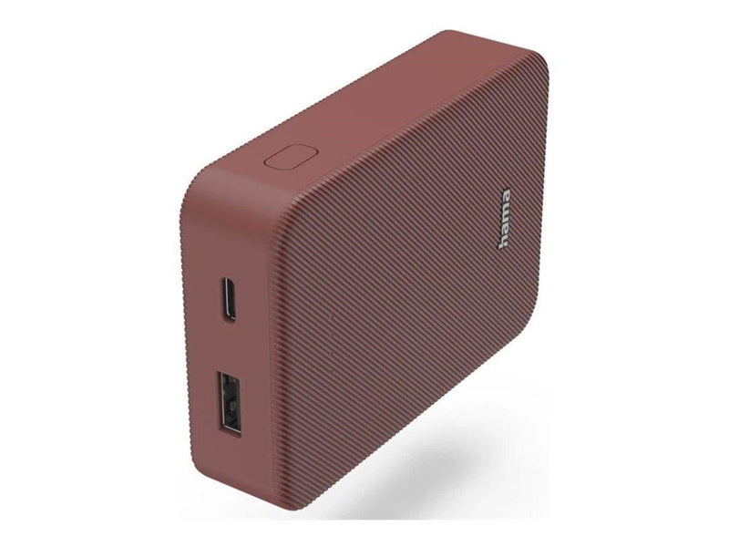 Hama Powerbank Colour 10 10000mAh USB-C+USB-A Red Powerbank (Akku) - Rot - 10000 mAh