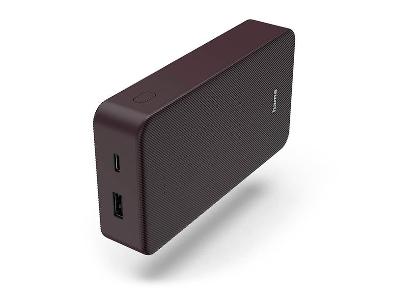 Hama Powerbank Colour 20 20000mAh USB-C+USB-A Plum Powerbank (Akku) - 20000 mAh