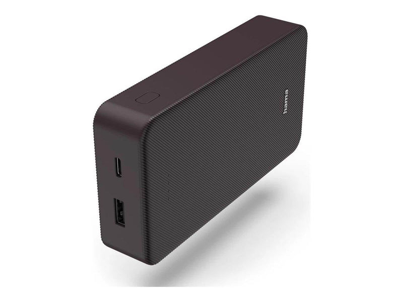 Hama Powerbank Colour 20 20000mAh USB-C+USB-A Plum Powerbank (Akku) - 20000 mAh