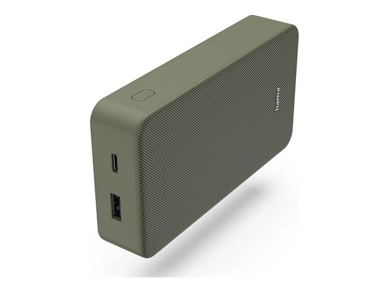 Hama Powerbank Colour 20 20000mAh USB-C+USB-A Green Powerbank (Akku) - Grün - 20000 mAh
