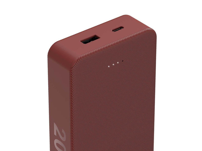 Hama Powerbank Colour 20 20000mAh USB-C+USB-A Red Powerbank (Akku) - Rot - 20000 mAh