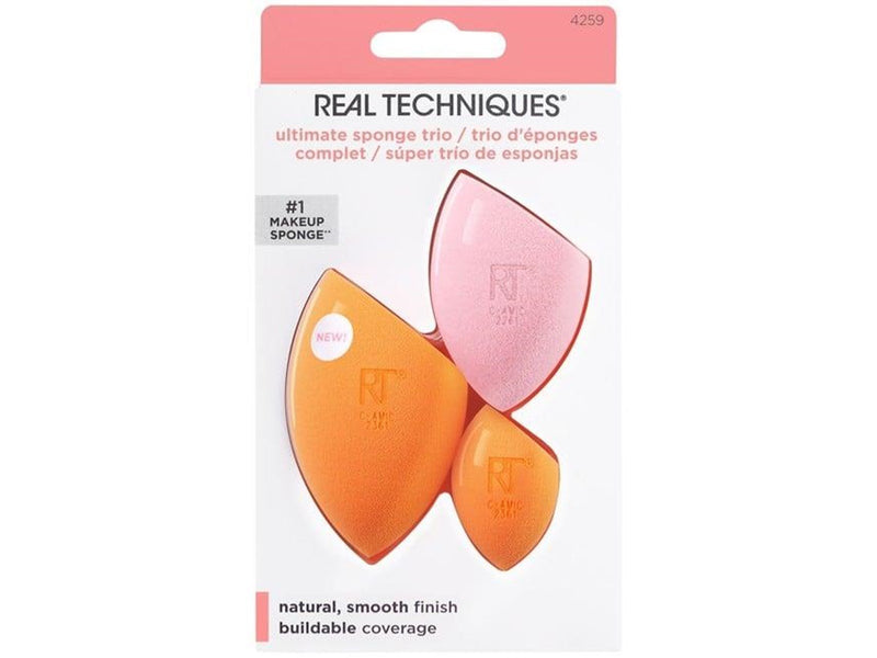 Real Techniques - Ultimate Sponge Trio Orange/Rosa