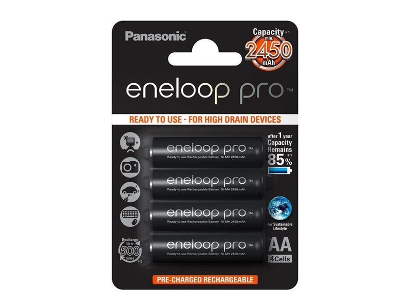 Panasonic eneloop pro BK-3HCCE - Battery 4 x AA type - NiMH - ( rechargeable ) - 2450 mAh