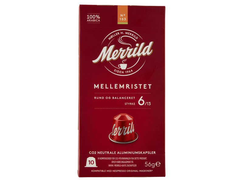 MERRILD Red No. 103 Aluminium capsules - 10 pcs