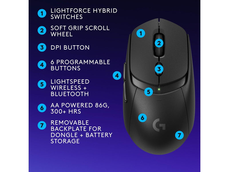 Logitech G309 LIGHTSPEED - Gaming Maus (Schwarz)