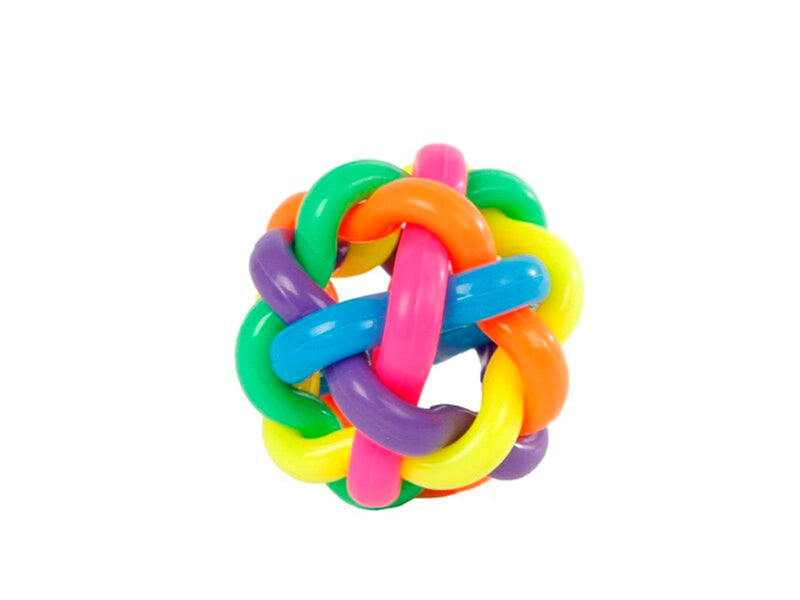 Pocket Money Rainbow Spaghetti Bouncing Ball 6.5x6.5cm