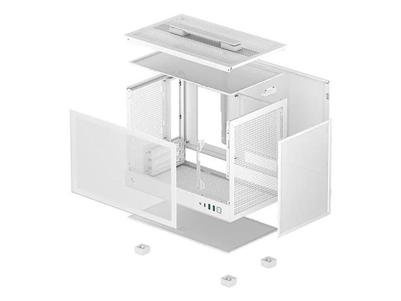 DeepCool CH160 WH - Gehäuse - Minitower - Weiß