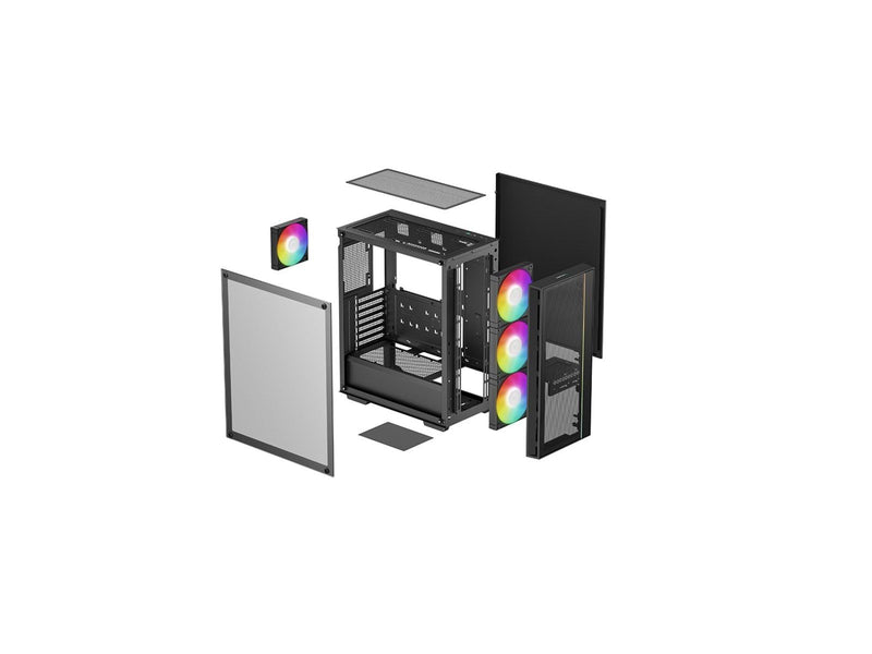 DeepCool MATREXX55 V4 C Mesh - Gehäuse - Miditower - Schwarz
