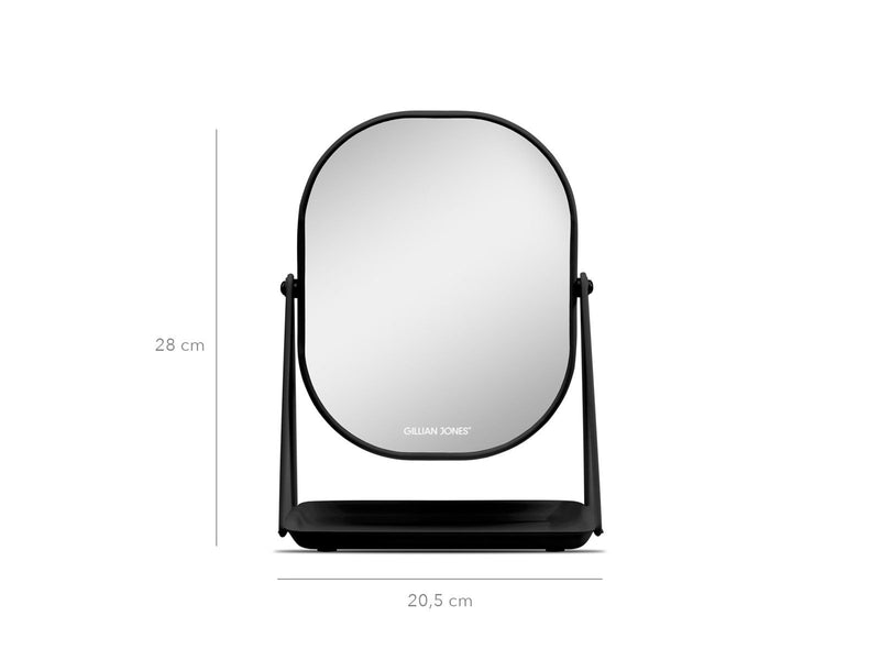 Gillian Jones Table Mirror With Tray Black