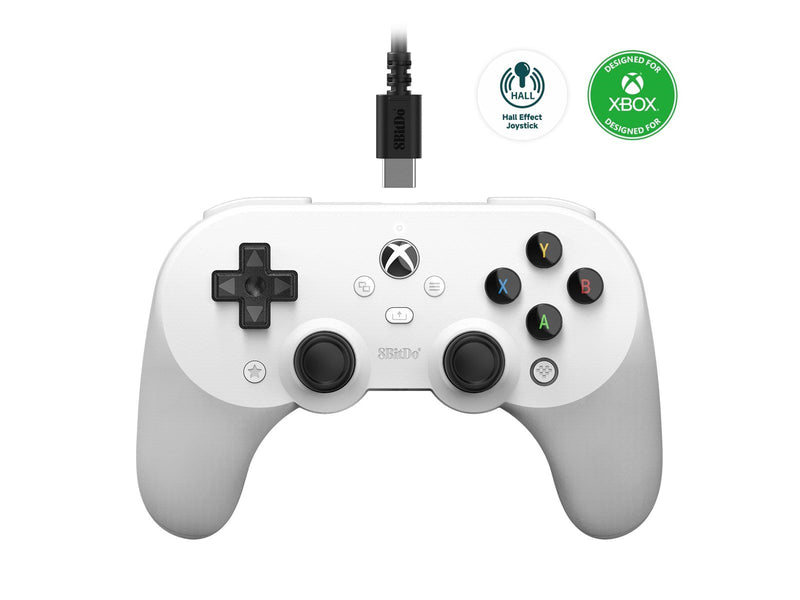 8BitDo Pro 2 - White - Wired Controller - Microsoft Xbox One