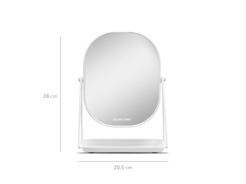 Gillian Jones Table Mirror With Tray White