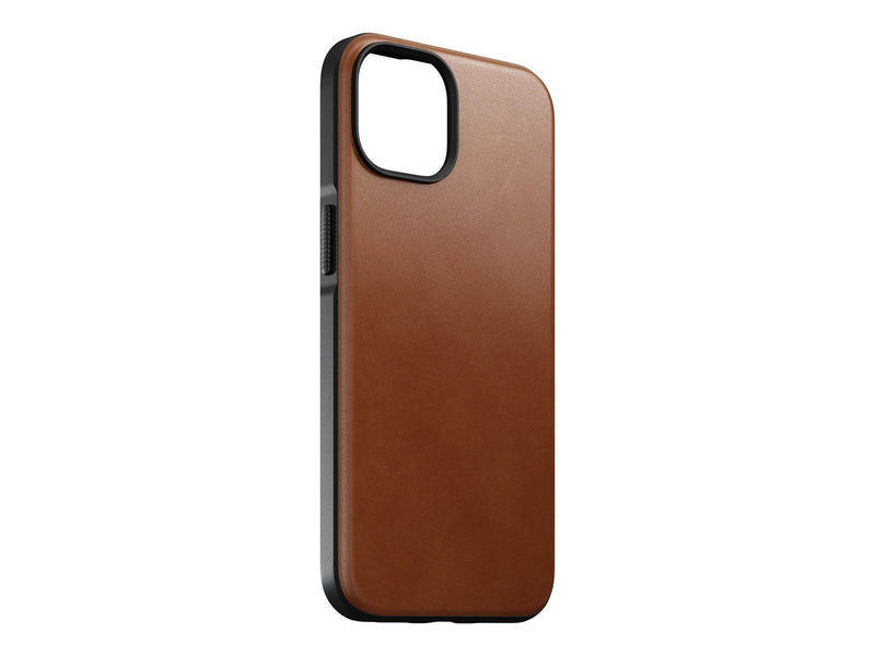 Nomad Modern Leather MagSafe Case - english tan- iPhone 14