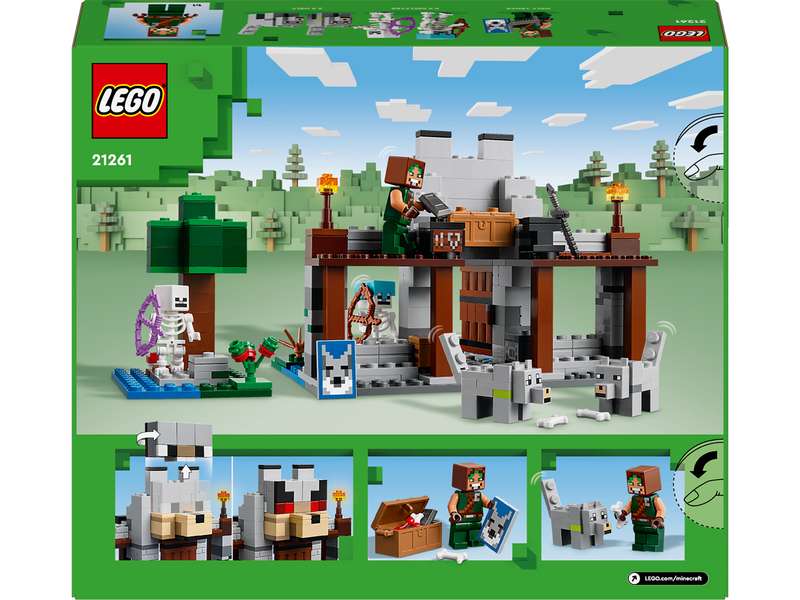 LEGO Minecraft 21261 Die Wolfsfestung