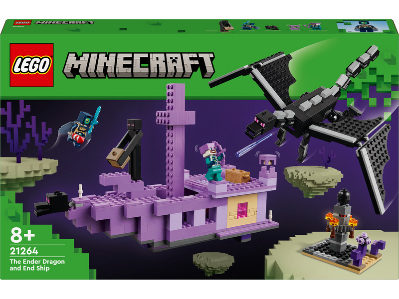 LEGO Minecraft 21264 Der Enderdrache und das Endschiff