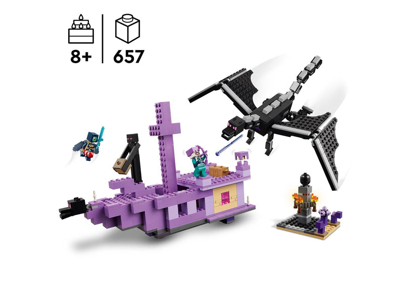 LEGO Minecraft 21264 Der Enderdrache und das Endschiff
