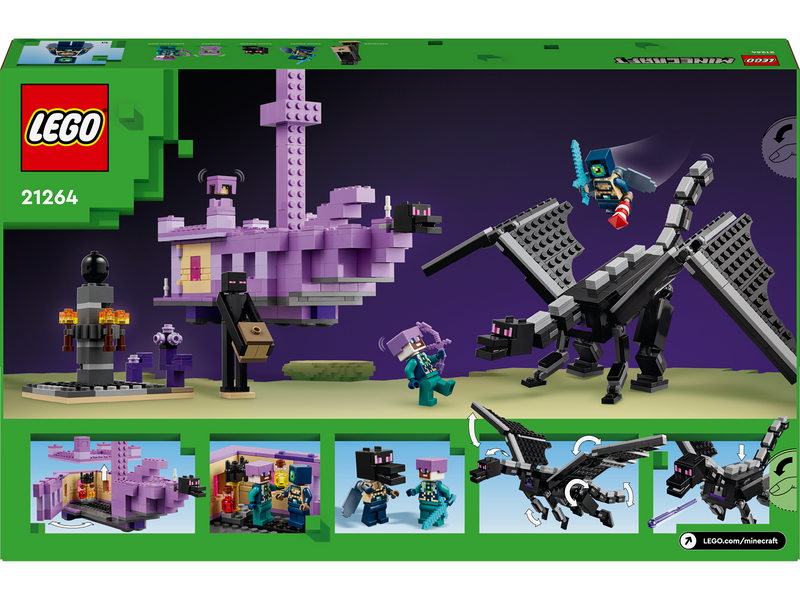 LEGO Minecraft 21264 Der Enderdrache und das Endschiff