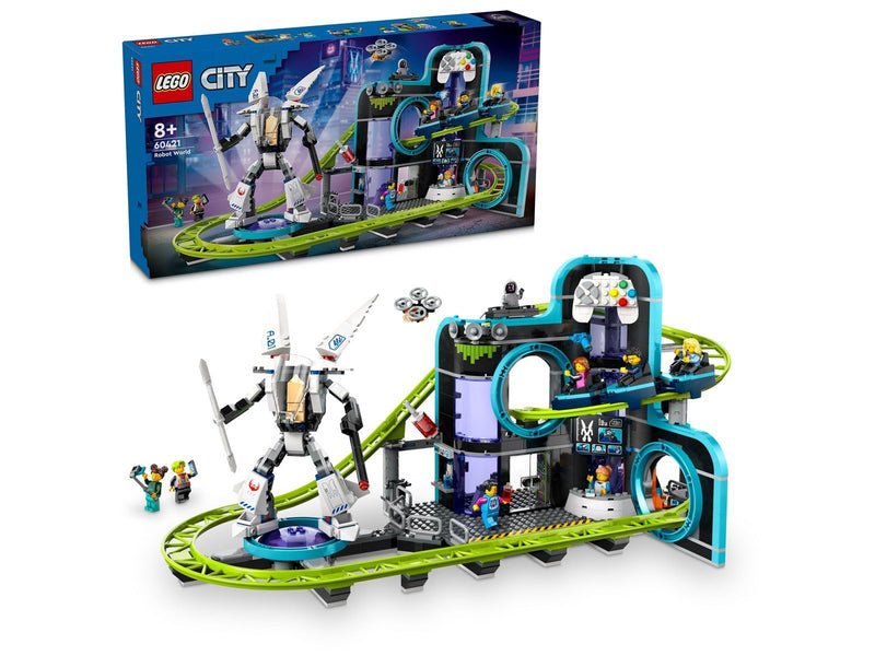 LEGO City 60421 Achterbahn mit Roboter-Mech