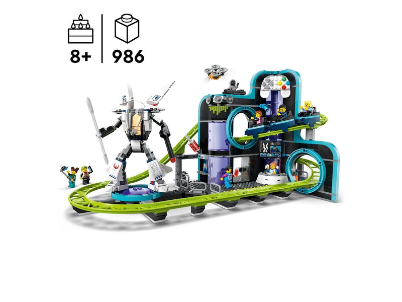 LEGO City 60421 Achterbahn mit Roboter-Mech