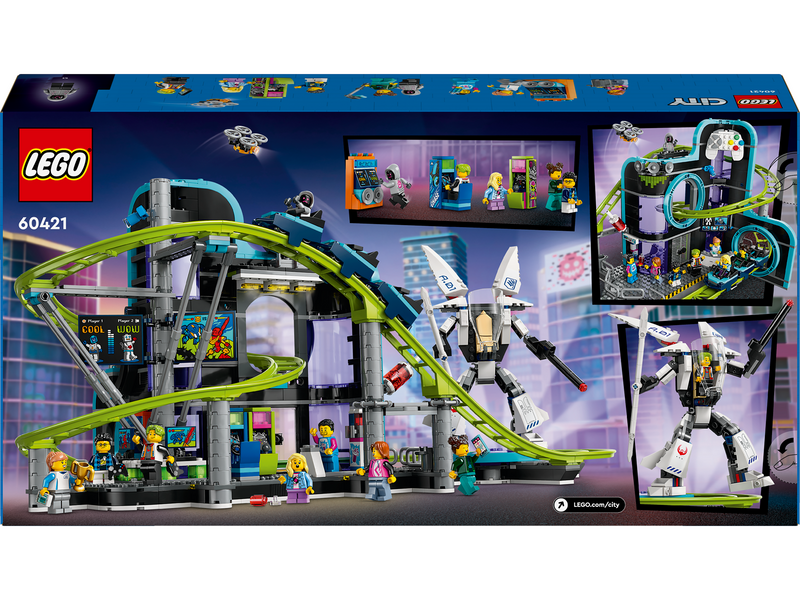 LEGO City 60421 Achterbahn mit Roboter-Mech